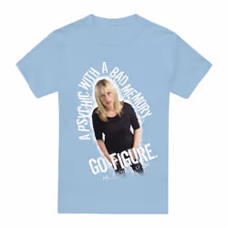 Medium Mens Go Figure T-Shirt - M, Light Blue
