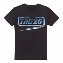 Star Trek Mens The Next Generation 25 Enterprise T-Shirt - S, Black