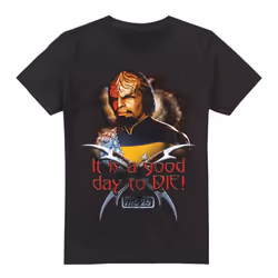 Star Trek Mens Good Day to Die T-Shirt - 4XL, Black