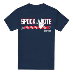 Star Trek Mens Spock the Vote T-Shirt - XL, Navy