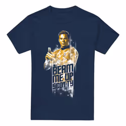 Star Trek Mens Beam Me Up T-Shirt - XL, Navy