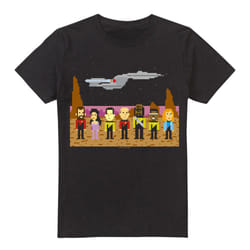 Star Trek Mens The Next Generation Trexel Crew T-Shirt - S, Black