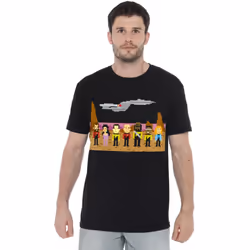 Star Trek Mens The Next Generation Trexel Crew T-Shirt - 5XL, Black