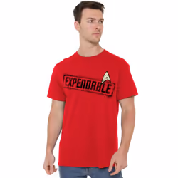 Star Trek Mens Expendable T-Shirt - M, Red