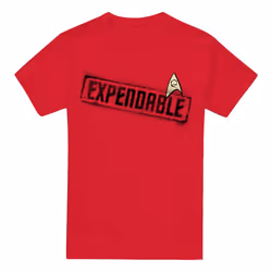 Star Trek Mens Expendable T-Shirt - XXL, Red