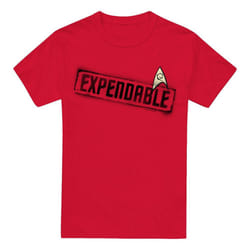 Star Trek Mens Expendable T-Shirt - XXL, Red