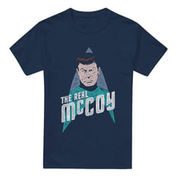 Star Trek Mens The Real McCoy T-Shirt - L, Navy