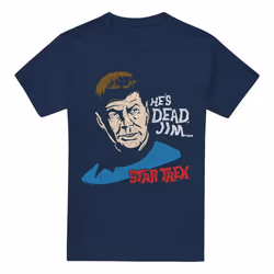 Star Trek Mens He's Dead Jim T-Shirt - XXL, Navy