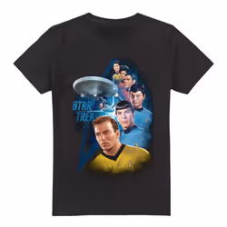 Star Trek Mens Among the Stars T-Shirt - S, Black