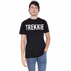 Star Trek Mens Trekkie T-Shirt - XXL, Black