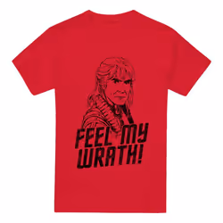 Star Trek Mens My Wrath T-Shirt - M, Red
