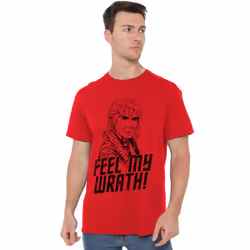 Star Trek Mens My Wrath T-Shirt - M, Red