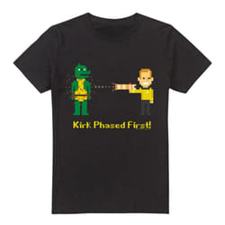 Star Trek Mens Kirk Phased First T-Shirt - XL, Black