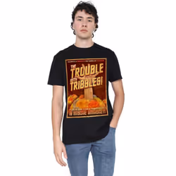 Star Trek Mens Tribbles: The Movie T-Shirt - M, Black