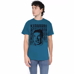 Star Trek Mens Khan Yell T-Shirt - XL, Slate