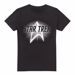 Star Trek Mens Glow Logo T-Shirt - XXL, Black