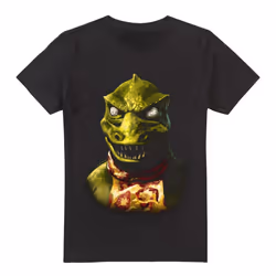 Star Trek Mens Gorn Bust T-Shirt - S, Black