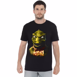 Star Trek Mens Gorn Bust T-Shirt - S, Black