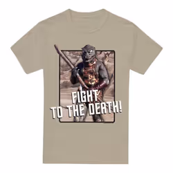 Star Trek Mens To the Death T-Shirt - XL, Sand