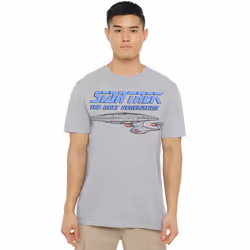 Star Trek Mens The Next Generation Distressed T-Shirt - XXL, Sport Heather