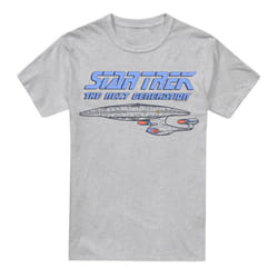 Star Trek Mens The Next Generation Distressed T-Shirt - 5XL, Sport Heather