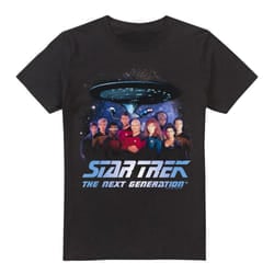 Star Trek Mens Space Group T-Shirt - M, Black