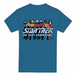 Star Trek Mens Line Up T-Shirt - M, Slate