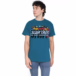 Star Trek Mens Line Up T-Shirt - M, Slate