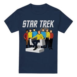 Star Trek Mens Vector Crew T-Shirt - M, Navy