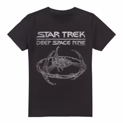 Star Trek Mens Deep Space Nine Station T-Shirt - 4XL, Black