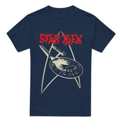 Star Trek Mens Ship Symbol T-Shirt - M, Navy