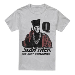 Star Trek Mens Q Point T-Shirt - L, Sport Heather