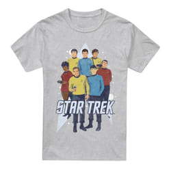 Star Trek Mens Here Here T-Shirt - S, Sport Heather