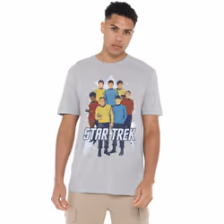 Star Trek Mens Here Here T-Shirt - XL, Sport Heather