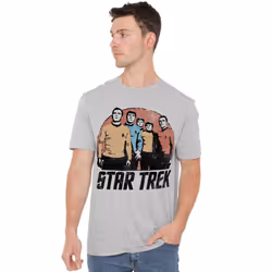 Star Trek Mens Landing Party T-Shirt - XXL, Sport Heather