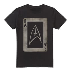 Star Trek Mens The Original Series Ace T-Shirt - L, Black