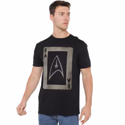 Star Trek Mens The Original Series Ace T-Shirt - 3XL, Black