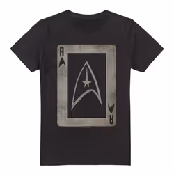 Star Trek Mens The Original Series Ace T-Shirt - 4XL, Black