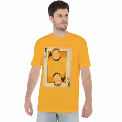 Star Trek Mens The Original Series King T-Shirt - L, Gold