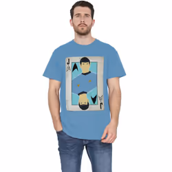 Star Trek Mens The Original Series Jack T-Shirt - M, Carolina Blue