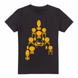 Star Trek Mens Ship Delta T-Shirt - M, Black