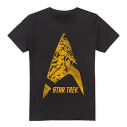 Star Trek Mens Delta Crew T-Shirt - XL, Black