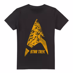 Star Trek Mens Delta Crew T-Shirt - 4XL, Black