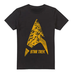 Star Trek Mens Delta Crew T-Shirt - 4XL, Black