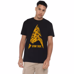 Star Trek Mens Delta Crew T-Shirt - 4XL, Black