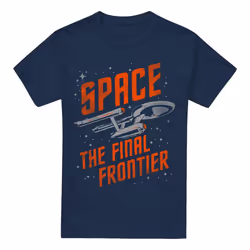 Star Trek Mens Space Travel T-Shirt - 3XL, Navy