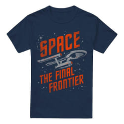 Star Trek Mens Space Travel T-Shirt - 3XL, Navy