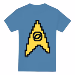 Star Trek Mens Science 8-Bit T-Shirt - 3XL, Carolina Blue