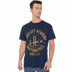 Star Trek Mens Bridge Collegiate T-Shirt - M, Navy