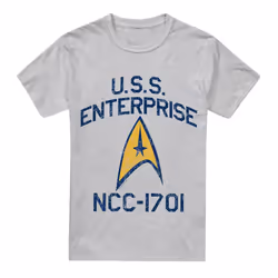 Star Trek Mens Collegiate Arch T-Shirt - 5XL, Sport Heather